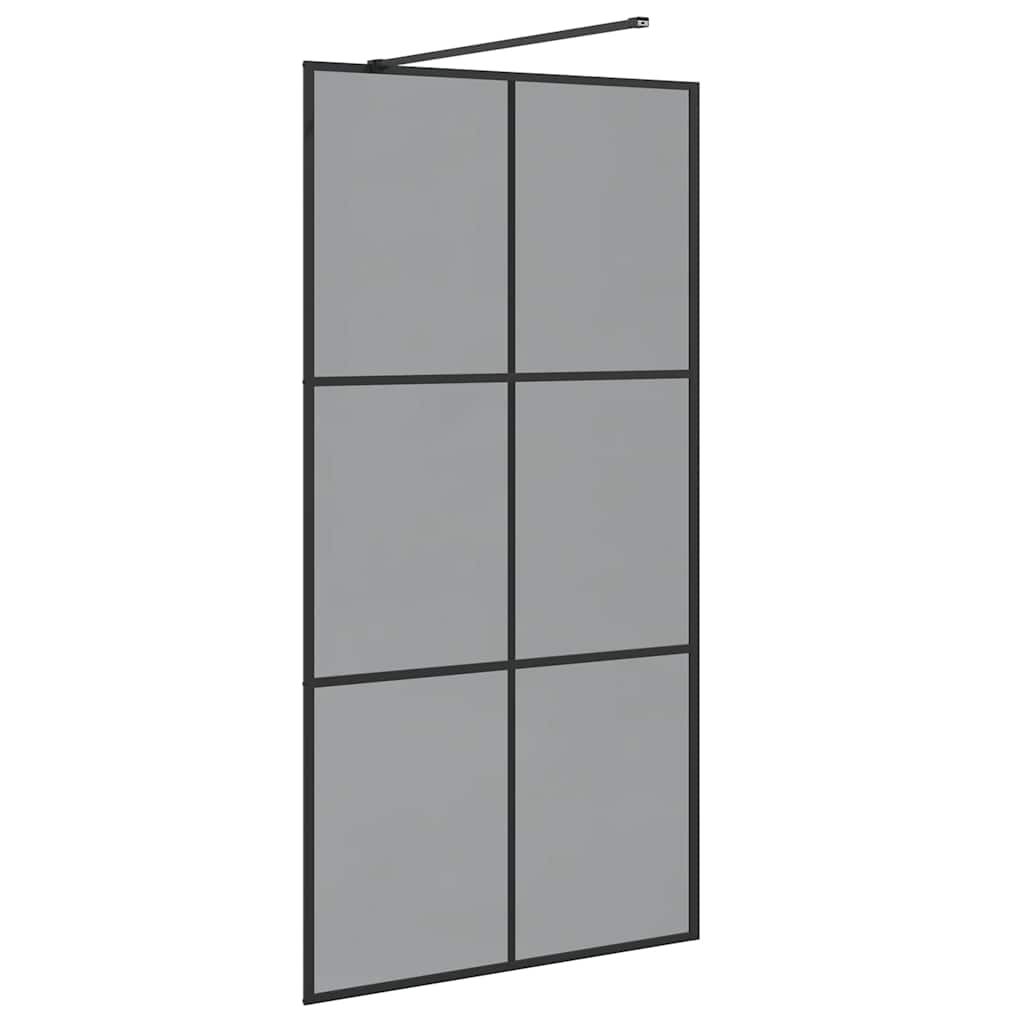 Inloop Douche Wand Zwart 100 x 195 cm gehard glas is nu te koop bij PeponiXL, paradijselijk wonen!