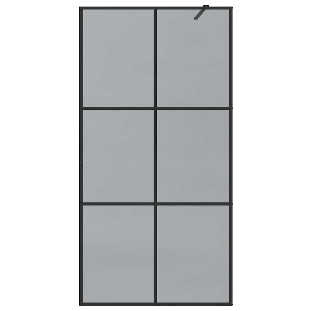 Inloop Douche Wand Zwart 100 x 195 cm gehard glas is nu te koop bij PeponiXL, paradijselijk wonen!