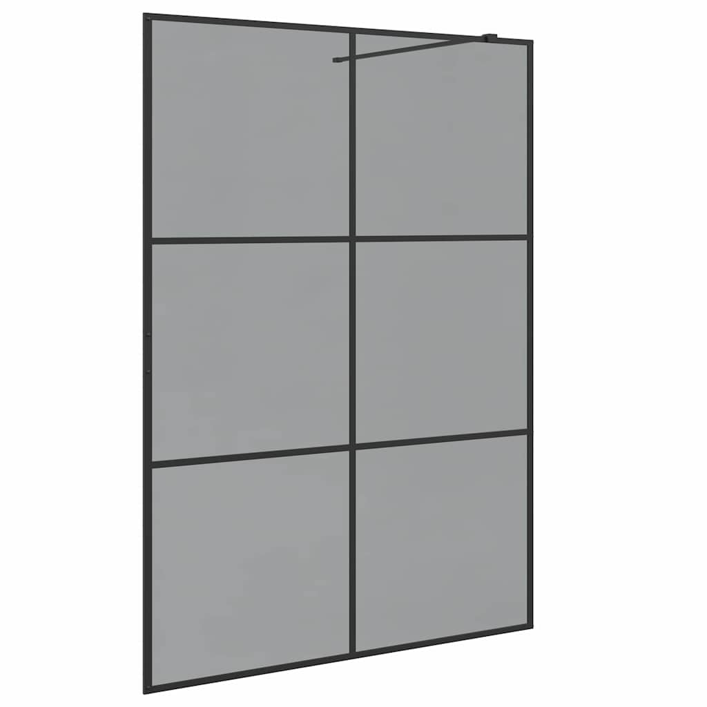 Inloop Douche Wand Zwart 140 x 195 cm gehard glas is nu te koop bij PeponiXL, paradijselijk wonen!