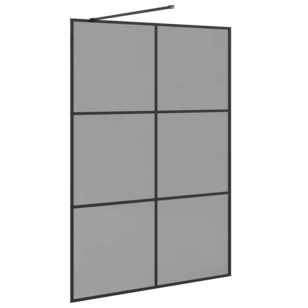 Inloop Douche Wand Zwart 140 x 195 cm gehard glas is nu te koop bij PeponiXL, paradijselijk wonen!