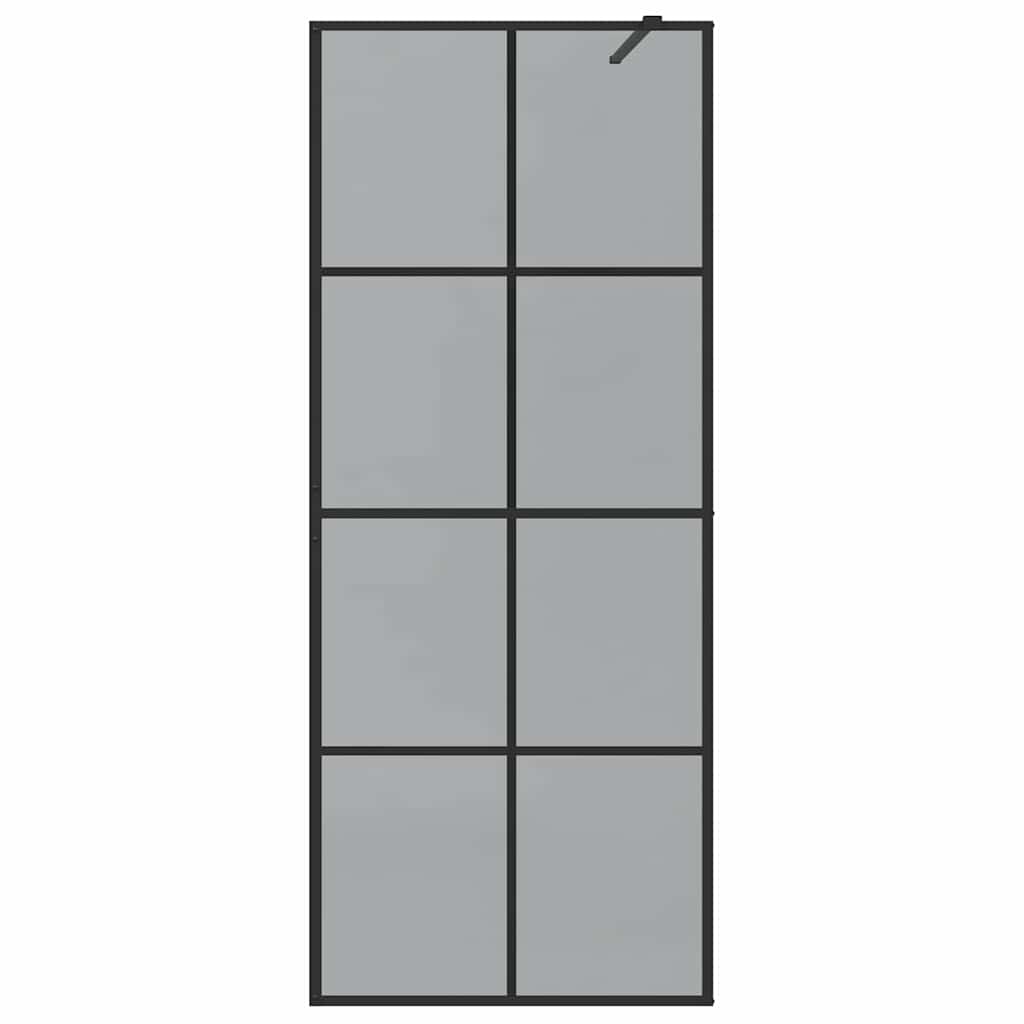 Inloop Douche Wand Zwart 80 x 195 cm gehard glas is nu te koop bij PeponiXL, paradijselijk wonen!