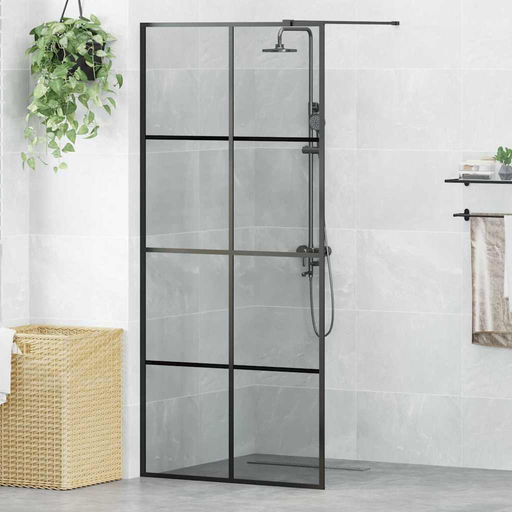Inloop Douche Wand Zwart 90 x 195 cm gehard glas is nu te koop bij PeponiXL, paradijselijk wonen!