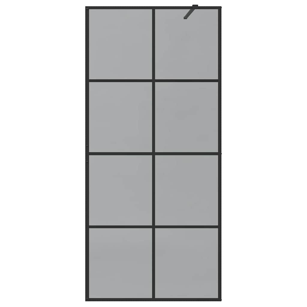 Inloop Douche Wand Zwart 90 x 195 cm gehard glas is nu te koop bij PeponiXL, paradijselijk wonen!