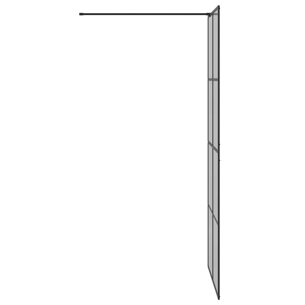Inloop Douche Wand Zwart 90 x 195 cm gehard glas is nu te koop bij PeponiXL, paradijselijk wonen!