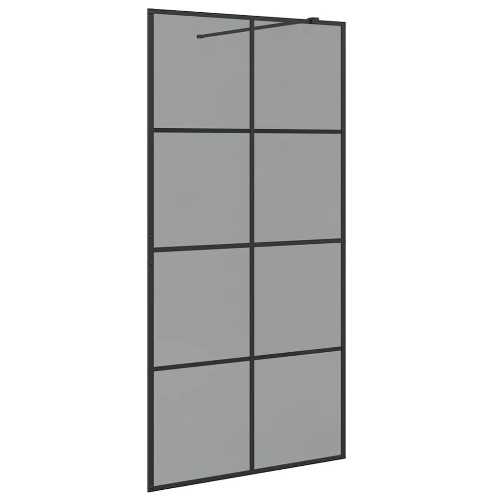 Inloop Douche Wand Zwart 100 x 195 cm gehard glas is nu te koop bij PeponiXL, paradijselijk wonen!