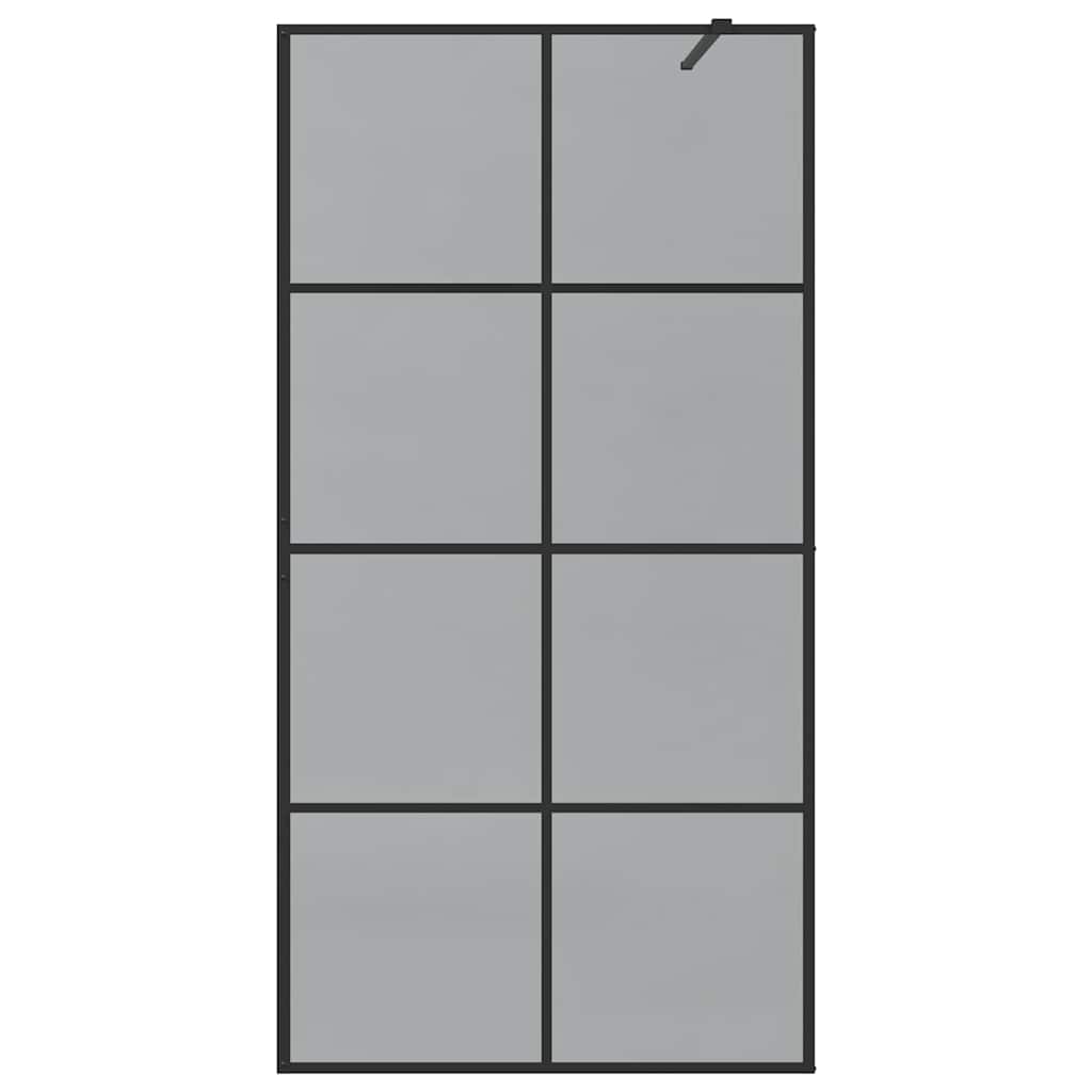 Inloop Douche Wand Zwart 100 x 195 cm gehard glas is nu te koop bij PeponiXL, paradijselijk wonen!