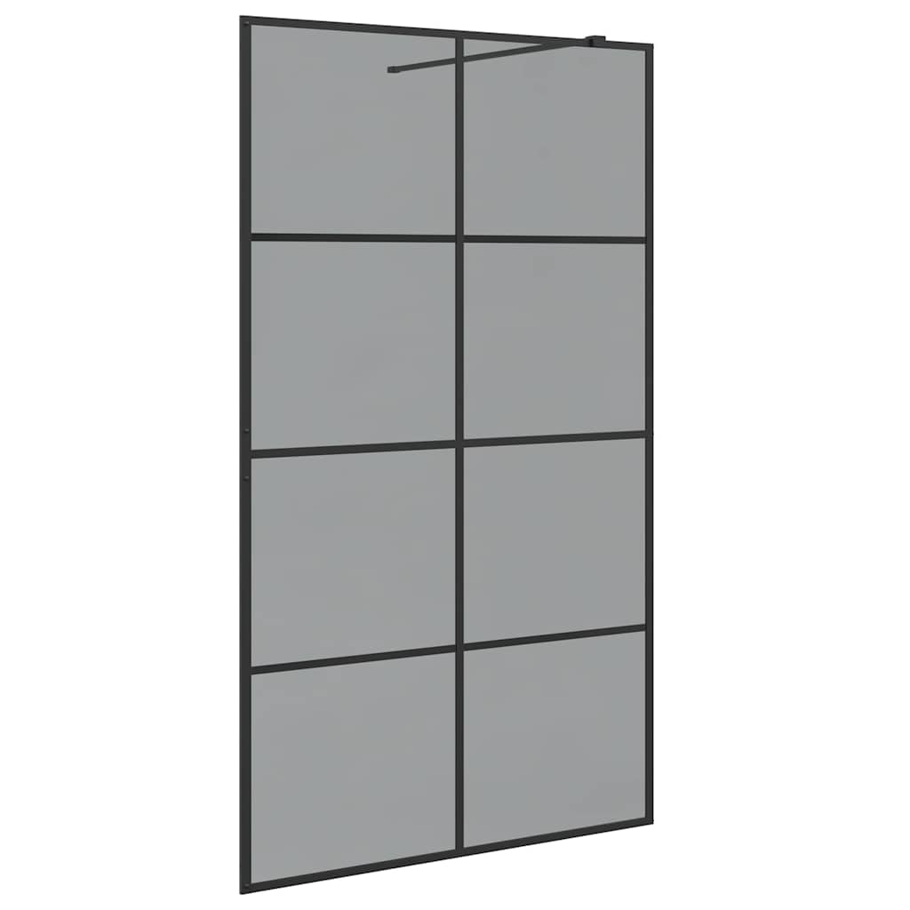 Inloop Douche Wand Zwart 115 x 195 cm gehard glas is nu te koop bij PeponiXL, paradijselijk wonen!