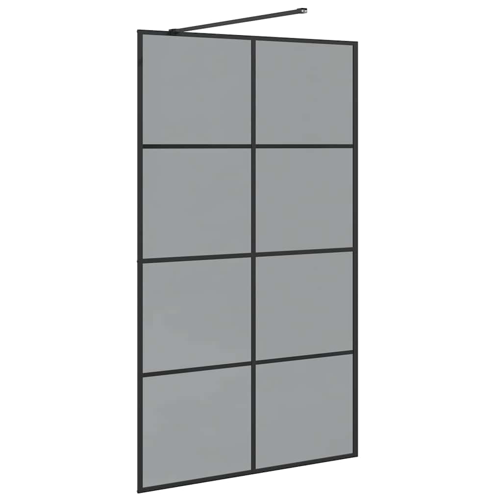Inloop Douche Wand Zwart 115 x 195 cm gehard glas is nu te koop bij PeponiXL, paradijselijk wonen!