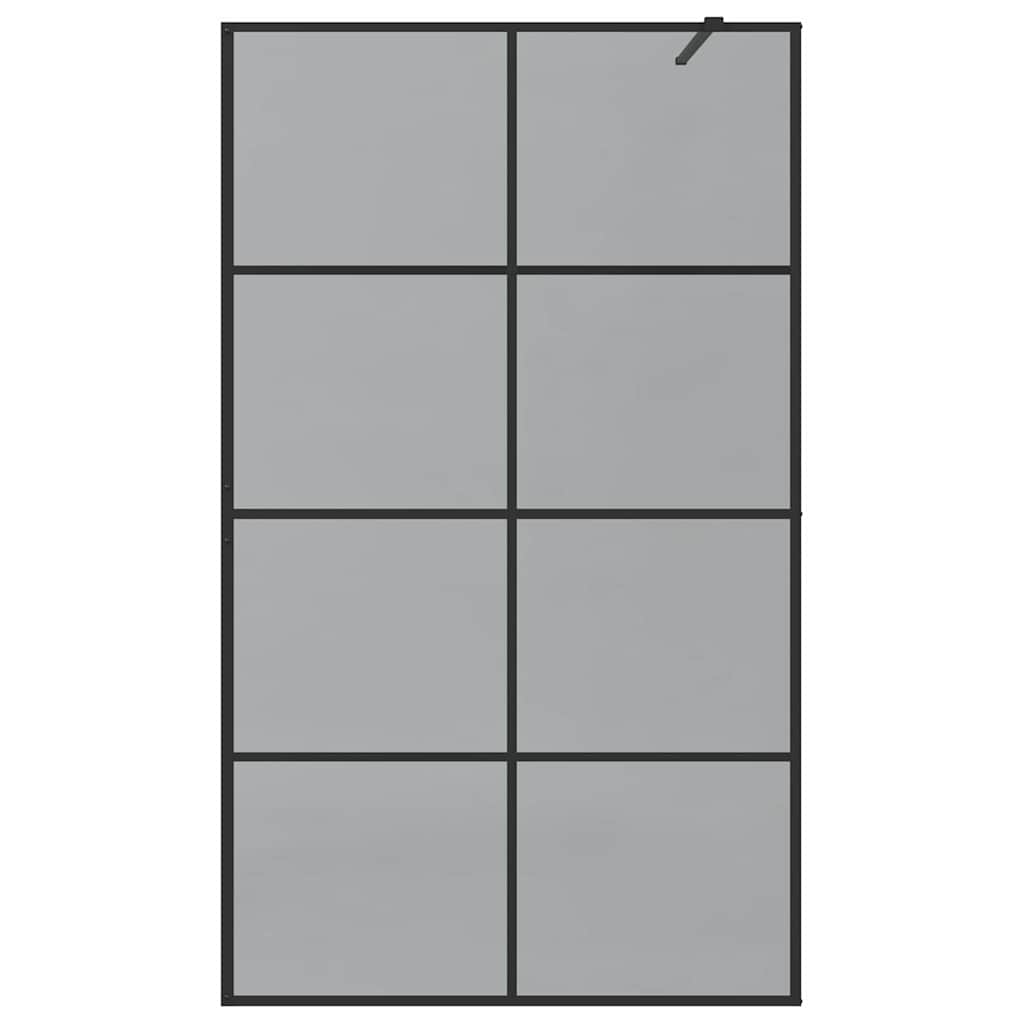 Inloop Douche Wand Zwart 115 x 195 cm gehard glas is nu te koop bij PeponiXL, paradijselijk wonen!