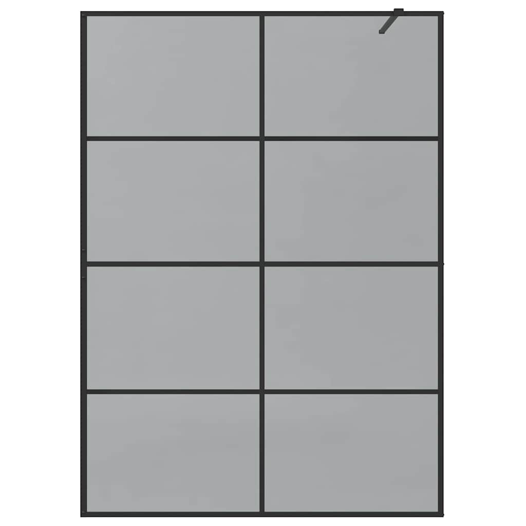 Inloop Douche Wand Zwart 140 x 195 cm gehard glas is nu te koop bij PeponiXL, paradijselijk wonen!