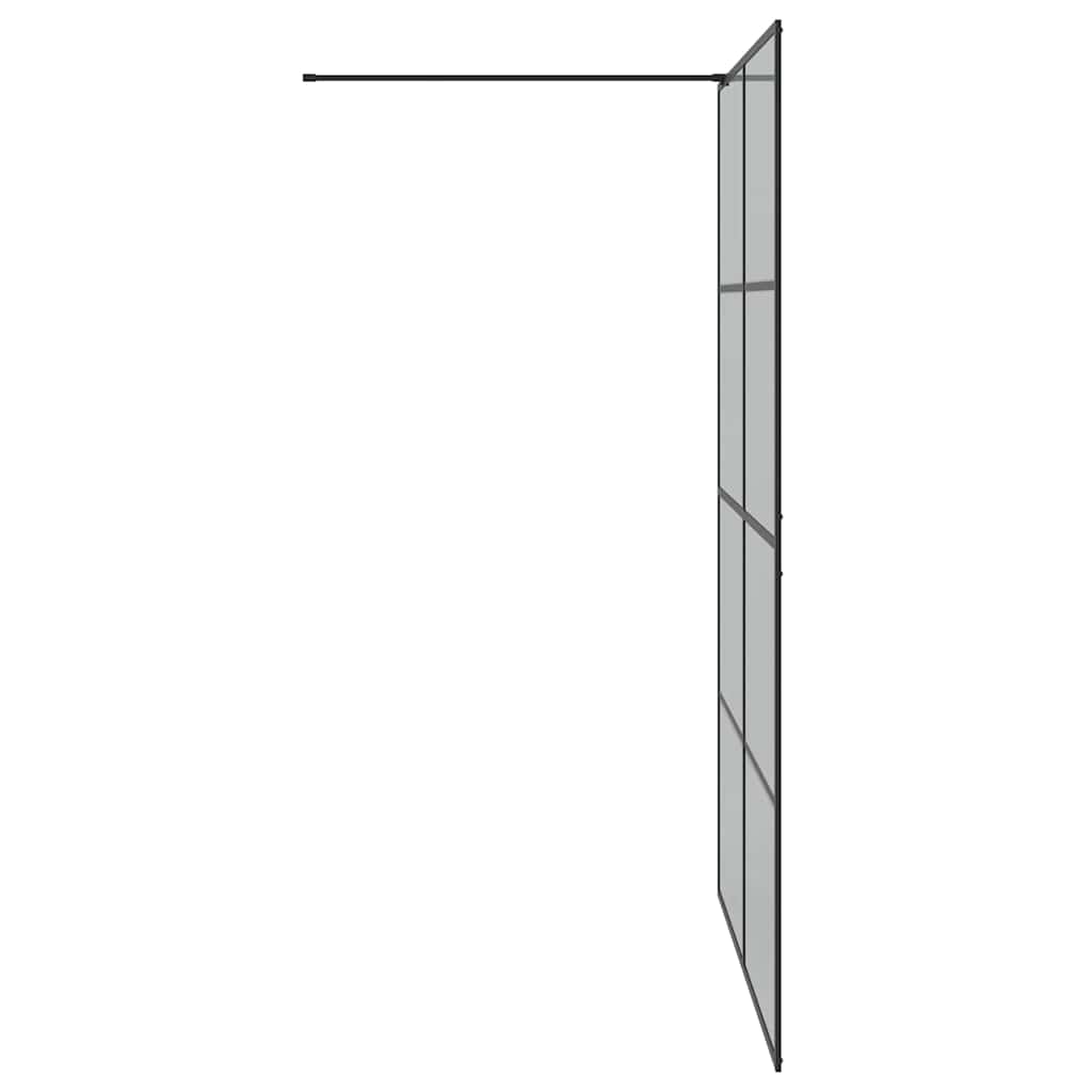 Inloop Douche Wand Zwart 140 x 195 cm gehard glas is nu te koop bij PeponiXL, paradijselijk wonen!