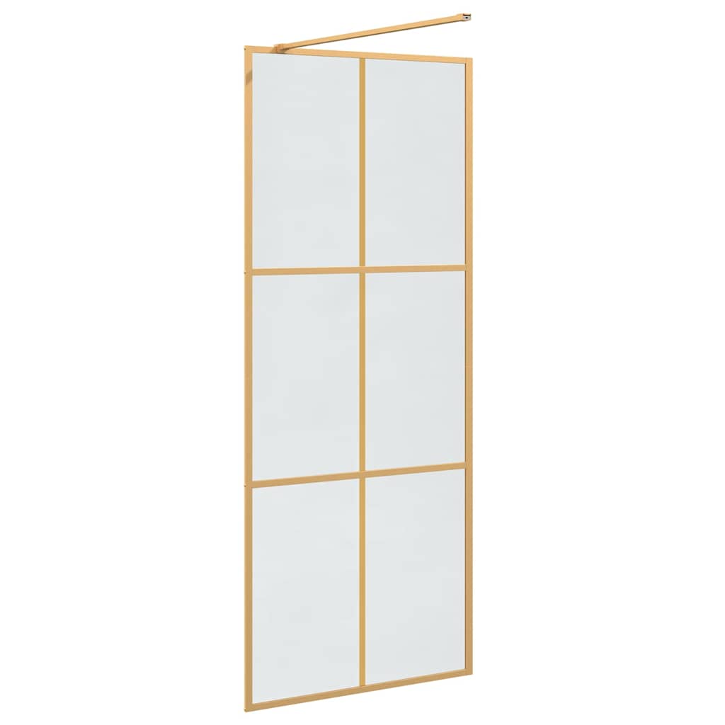 Inloop Douche Wand Goud 80 x 195 cm gehard glas is nu te koop bij PeponiXL, paradijselijk wonen!
