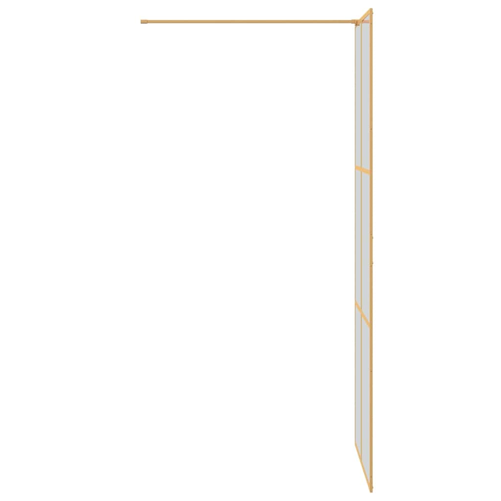 Inloop Douche Wand Goud 80 x 195 cm gehard glas is nu te koop bij PeponiXL, paradijselijk wonen!