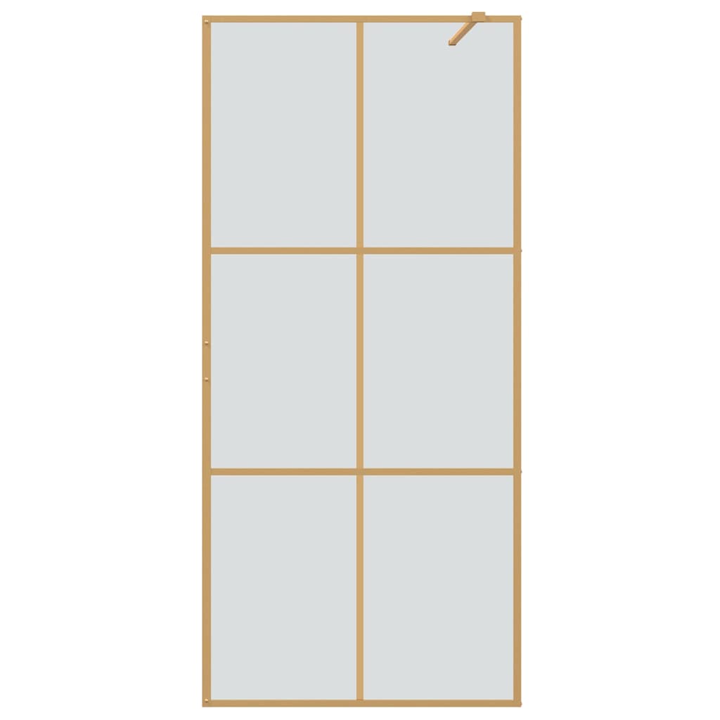 Inloop Douche Wand Goud 90 x 195 cm gehard glas is nu te koop bij PeponiXL, paradijselijk wonen!