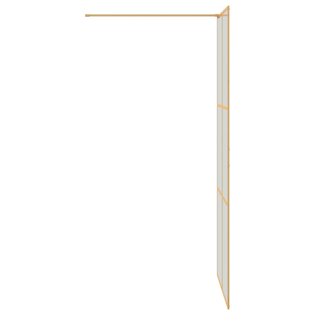 Inloop Douche Wand Goud 90 x 195 cm gehard glas is nu te koop bij PeponiXL, paradijselijk wonen!