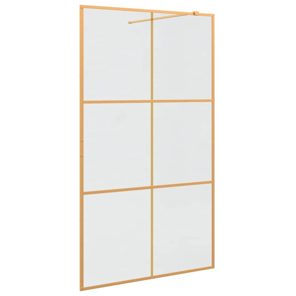 Inloop Douche Wand Goud 115 x 195 cm gehard glas is nu te koop bij PeponiXL, paradijselijk wonen!