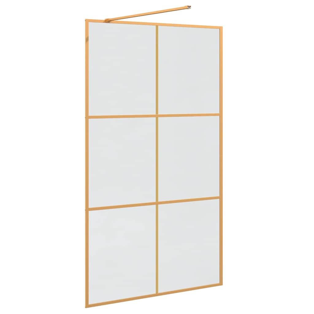 Inloop Douche Wand Goud 115 x 195 cm gehard glas is nu te koop bij PeponiXL, paradijselijk wonen!