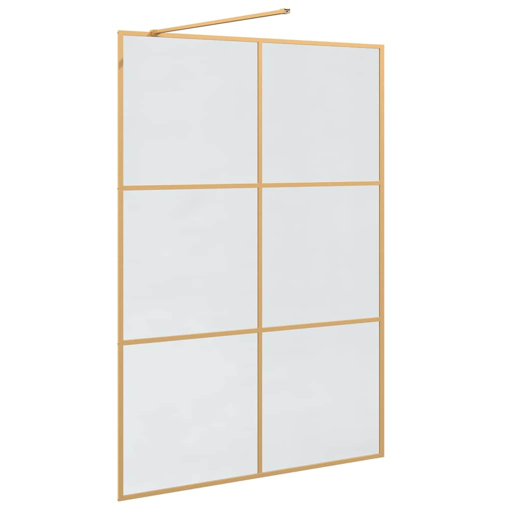 Inloop Douche Wand Goud 140 x 195 cm gehard glas is nu te koop bij PeponiXL, paradijselijk wonen!