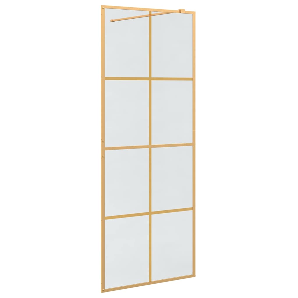 Inloop Douche Wand Goud 80 x 195 cm gehard glas is nu te koop bij PeponiXL, paradijselijk wonen!