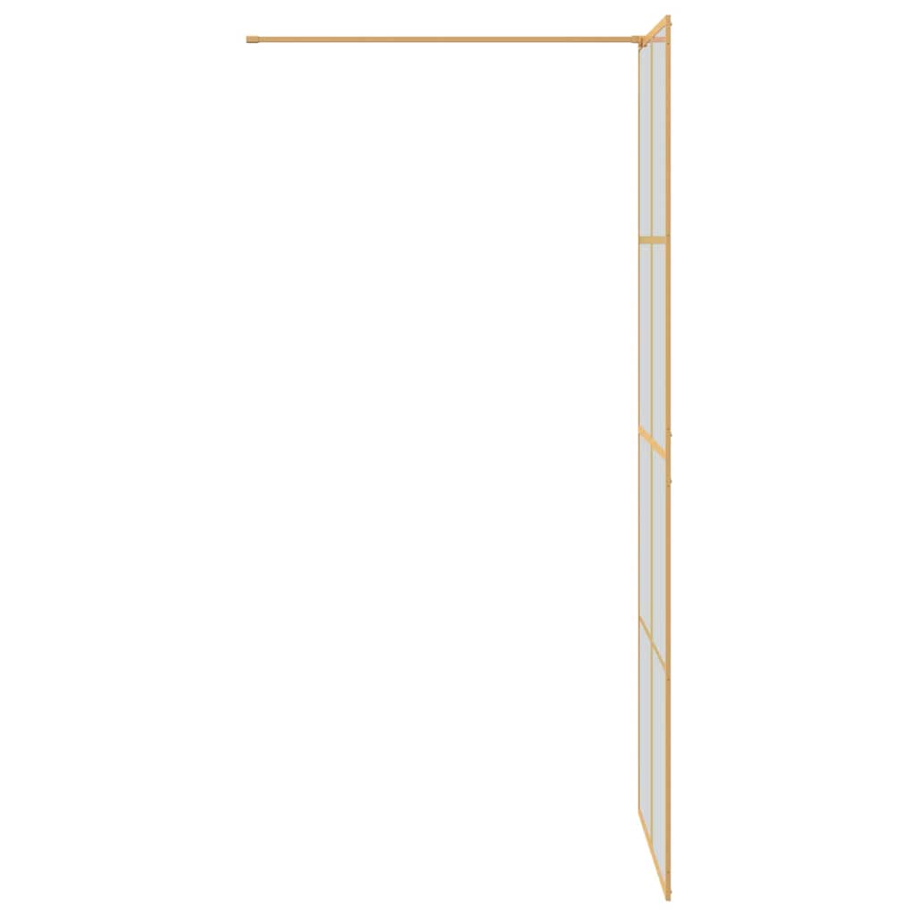 Inloop Douche Wand Goud 80 x 195 cm gehard glas is nu te koop bij PeponiXL, paradijselijk wonen!