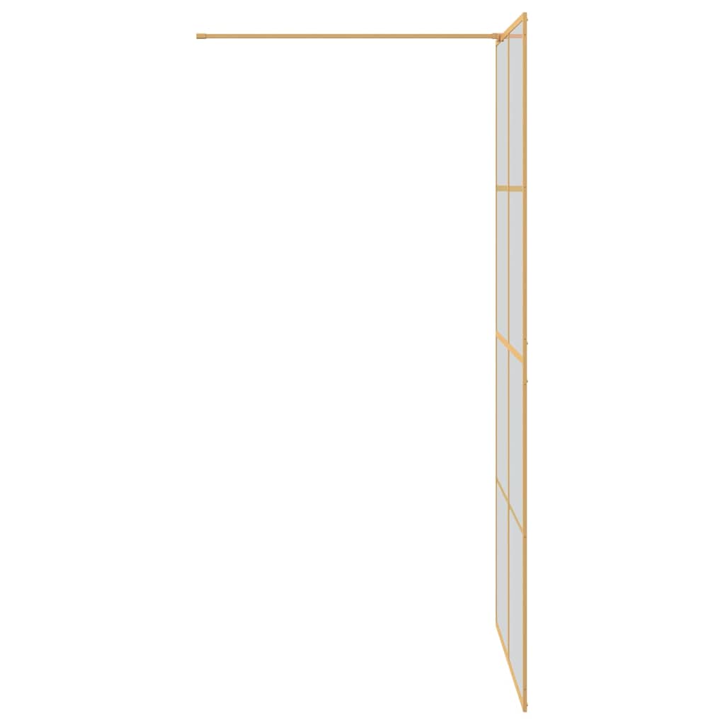 Inloop Douche Wand Goud 100 x 195 cm gehard glas is nu te koop bij PeponiXL, paradijselijk wonen!
