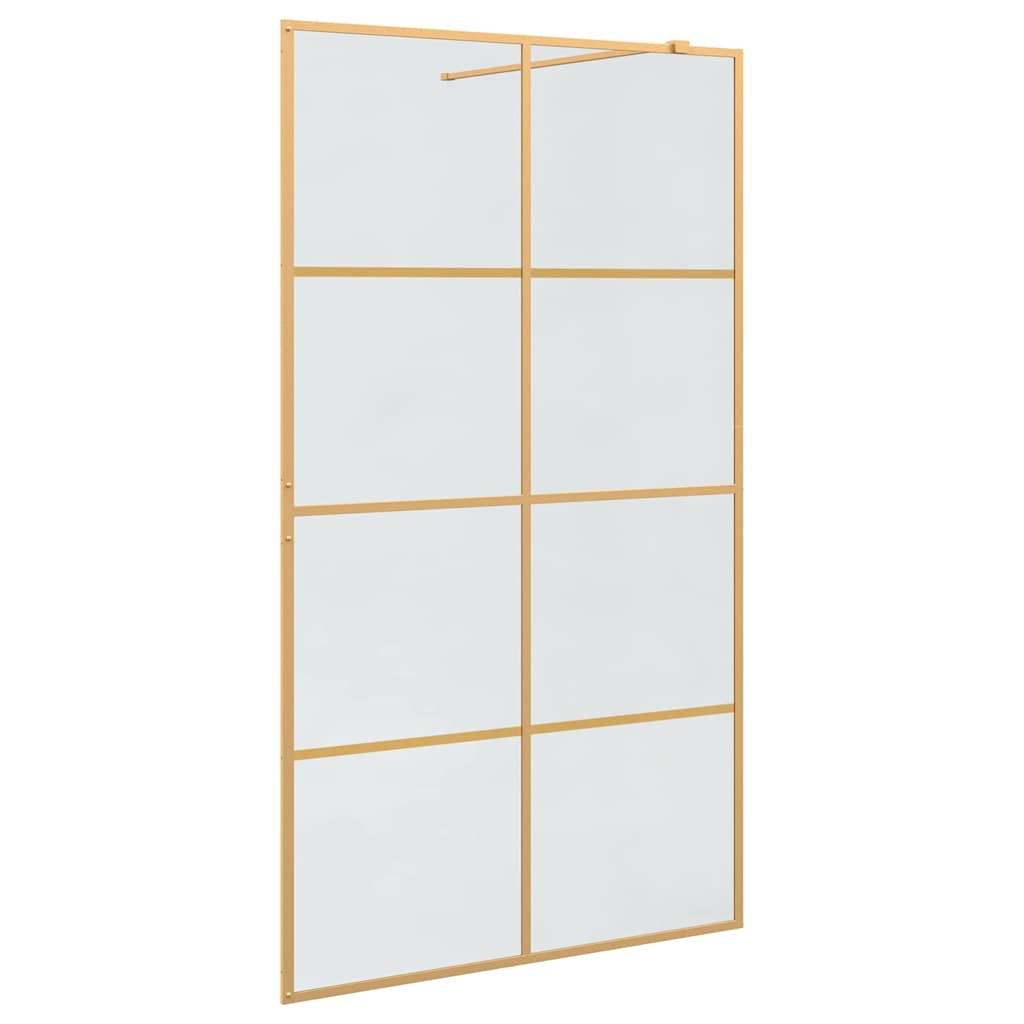 Inloop Douche Wand Goud 115 x 195 cm gehard glas is nu te koop bij PeponiXL, paradijselijk wonen!