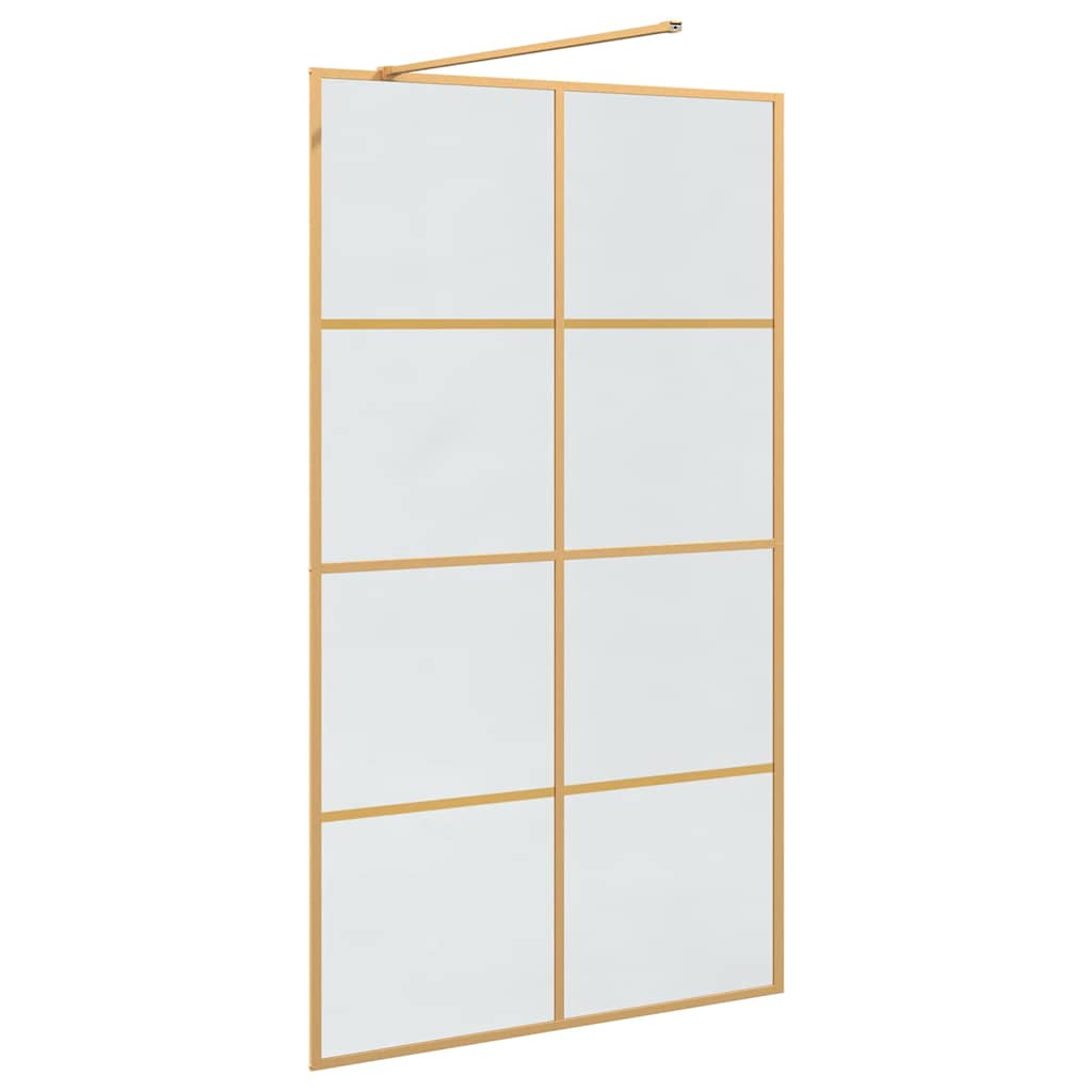 Inloop Douche Wand Goud 115 x 195 cm gehard glas is nu te koop bij PeponiXL, paradijselijk wonen!