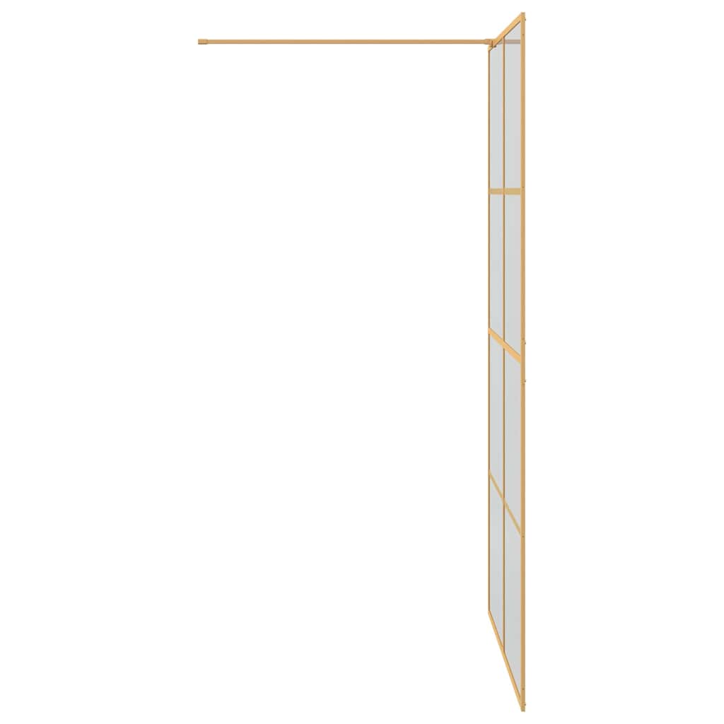 Inloop Douche Wand Goud 115 x 195 cm gehard glas is nu te koop bij PeponiXL, paradijselijk wonen!