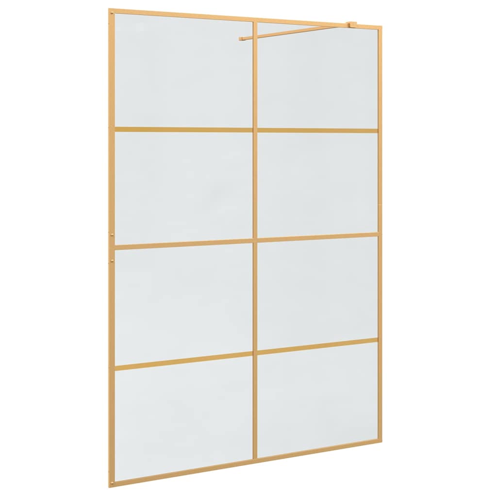 Inloop Douche Wand Goud 140 x 195 cm gehard glas is nu te koop bij PeponiXL, paradijselijk wonen!