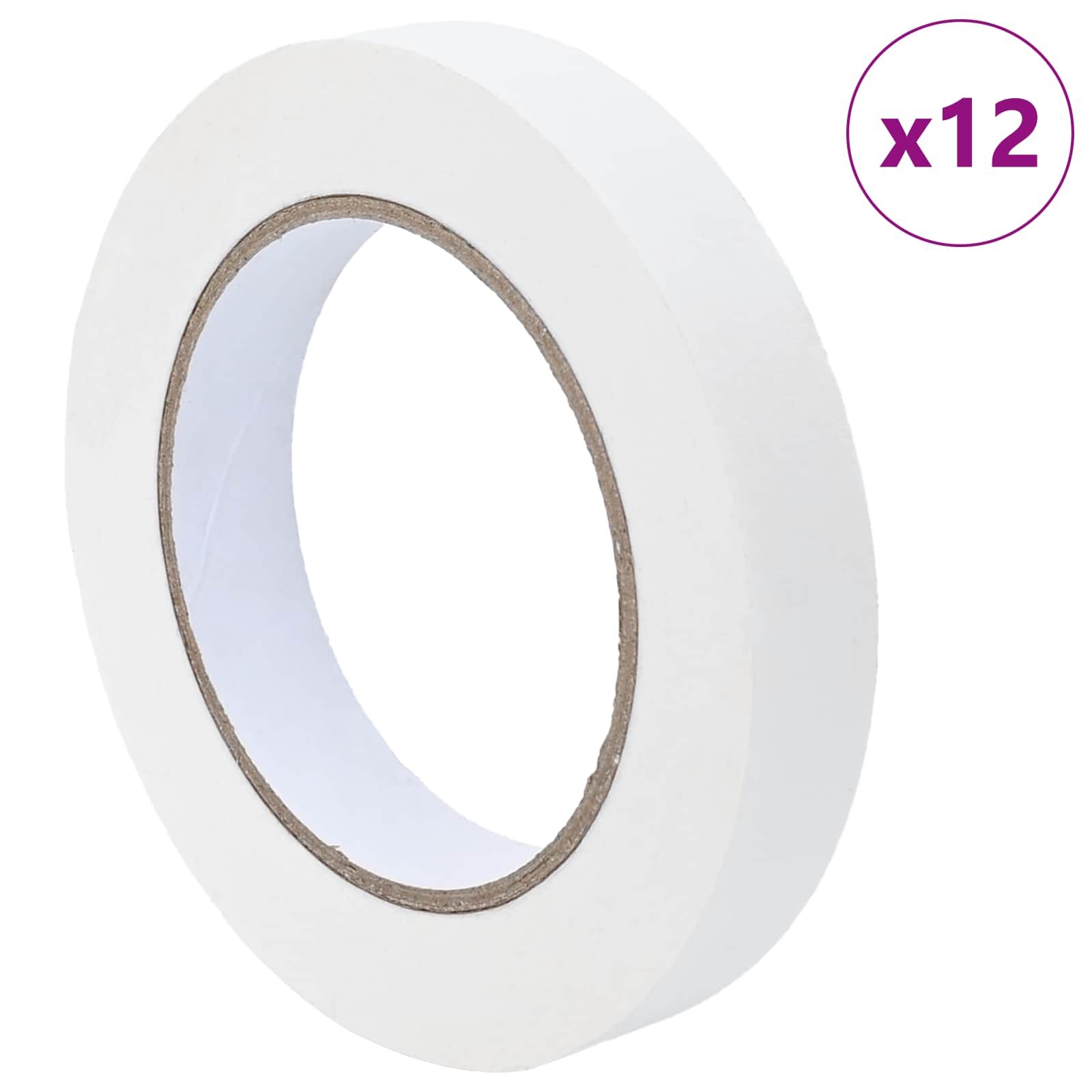 Verf Maskertapes 12 pcs Wit 19mm x 50m Papier is nu te koop bij PeponiXL, paradijselijk wonen!