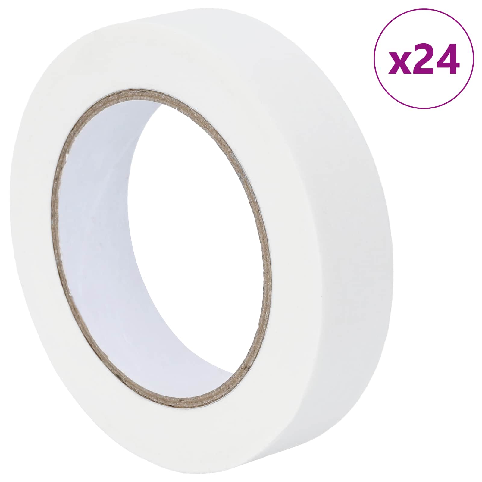 Verf Maskertapes 24 pcs Wit 25mm x 50m Papier is nu te koop bij PeponiXL, paradijselijk wonen!
