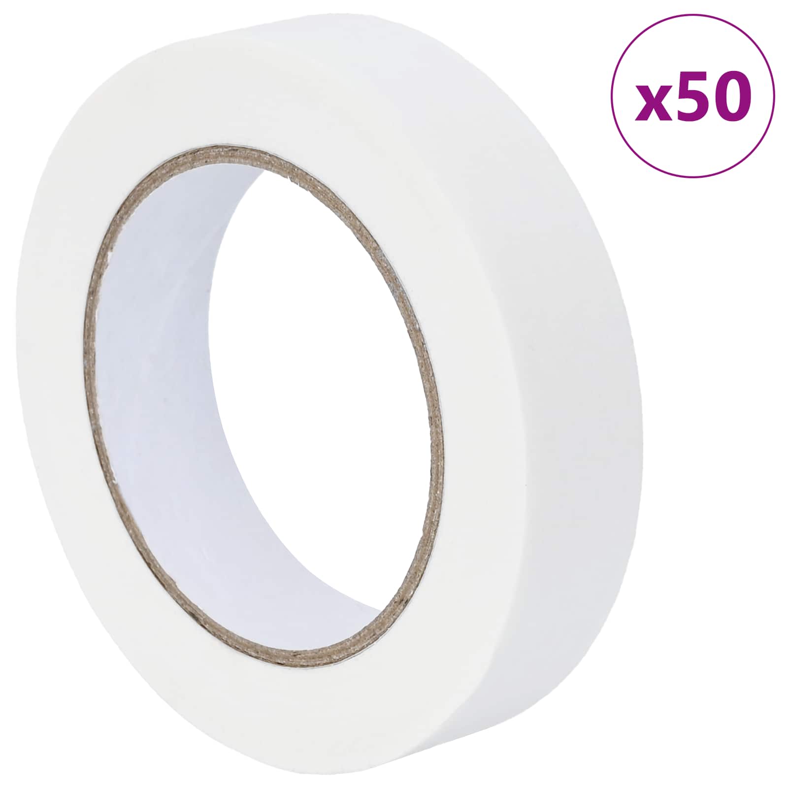 Verf Maskertapes 50 pcs Wit 25mm x 50m Papier is nu te koop bij PeponiXL, paradijselijk wonen!