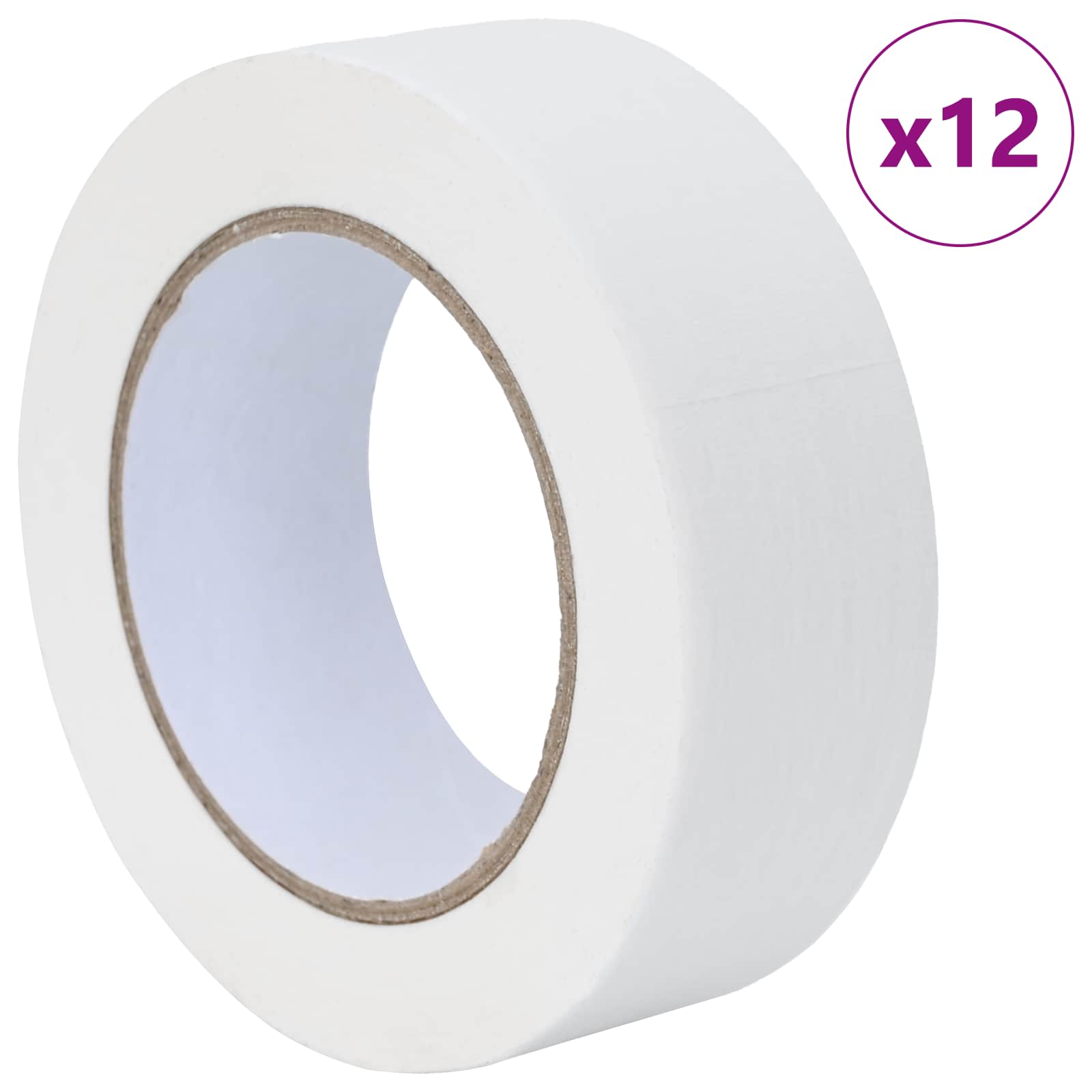 Verf Maskertapes 12 pcs Wit 38mm x 50m Papier is nu te koop bij PeponiXL, paradijselijk wonen!