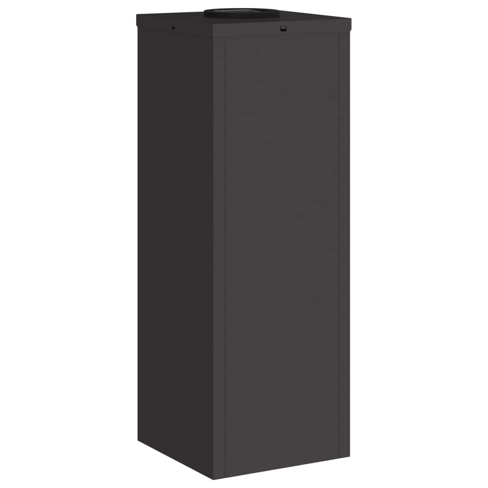 Zonne LED Padverlichting 2 pcs Zwart Koudgewalst staal is nu te koop bij PeponiXL, paradijselijk wonen!