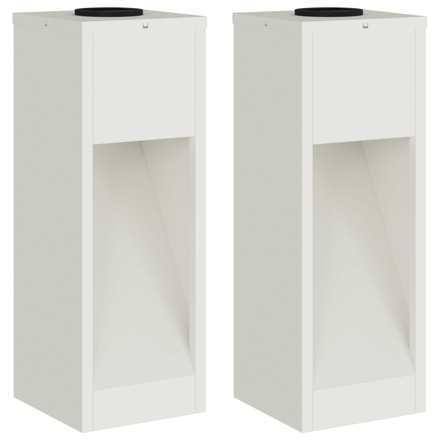 Zonne LED Padverlichting 2 pcs Wit Koudgewalst staal is nu te koop bij PeponiXL, paradijselijk wonen!