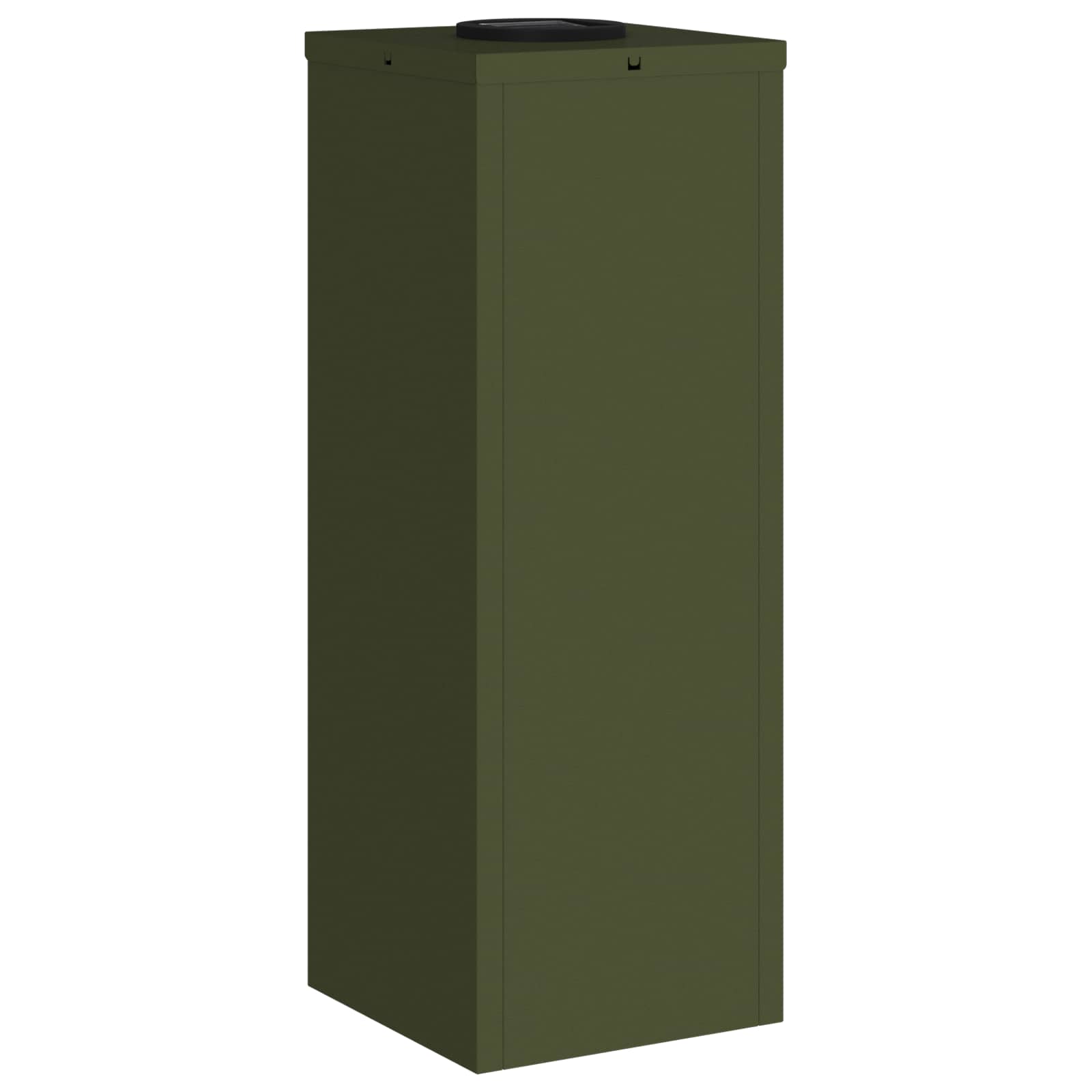 Zonne LED Padverlichting 2 pcs Olijf Groen Koudgewalst staal is nu te koop bij PeponiXL, paradijselijk wonen!