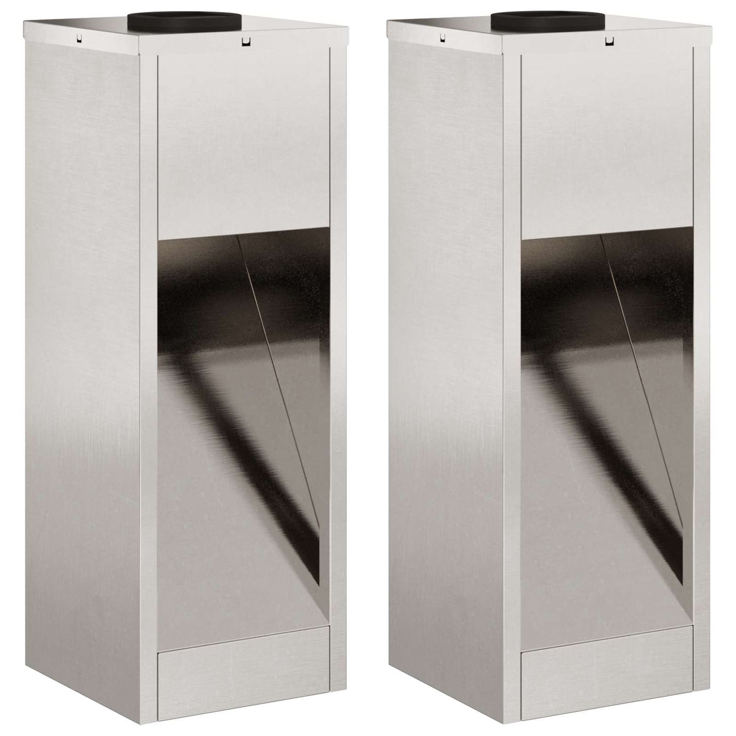 Zonne LED Padverlichting 2 pcs Zilver Roestvrij staal is nu te koop bij PeponiXL, paradijselijk wonen!
