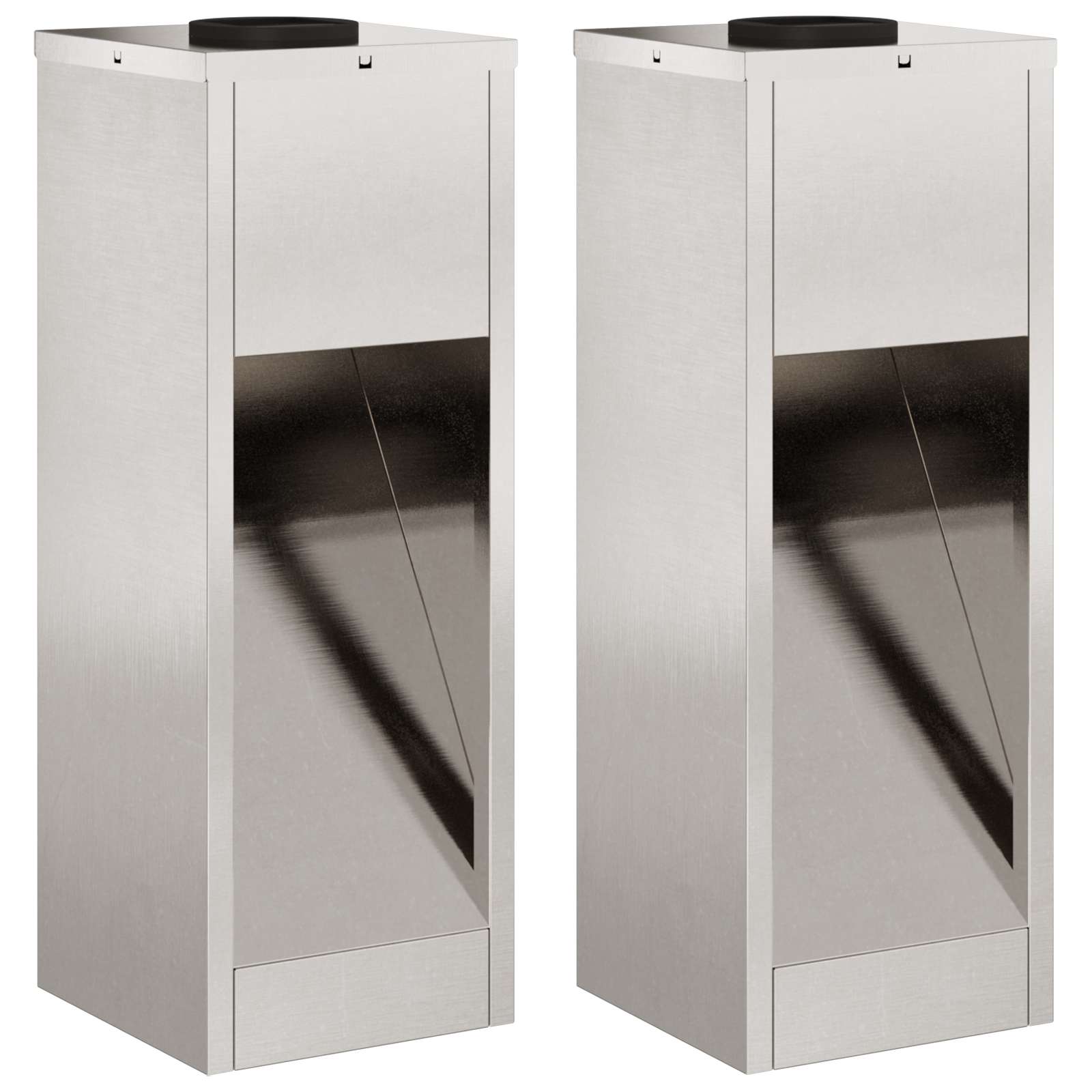 Zonne LED Padverlichting 2 pcs Zilver Roestvrij staal is nu te koop bij PeponiXL, paradijselijk wonen!