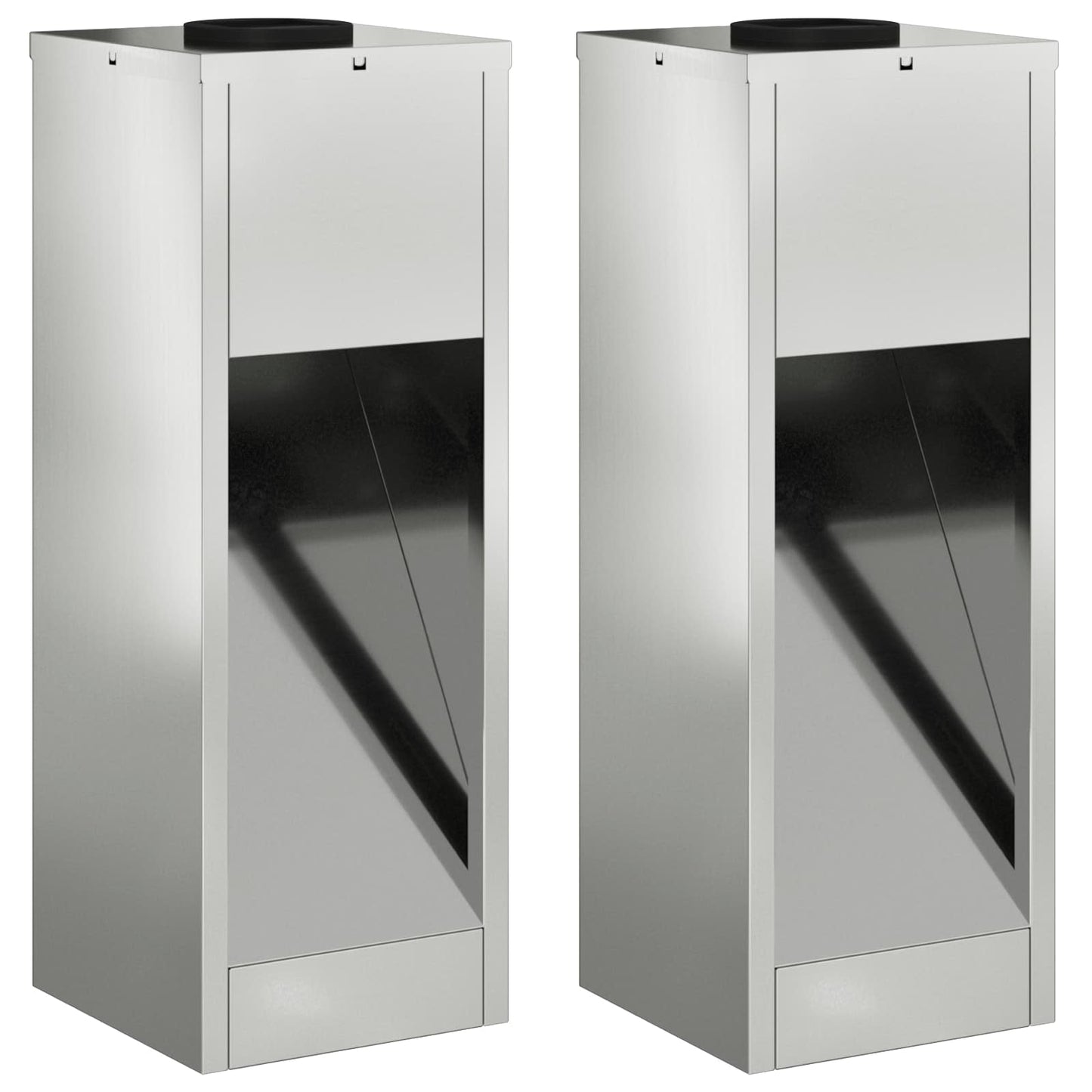 Zonne LED Padverlichting 2 pcs Zilver Gegalvaniseerd is nu te koop bij PeponiXL, paradijselijk wonen!