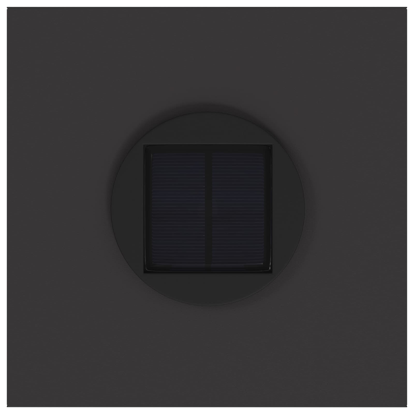 Zonne LED Padverlichting 2 pcs Zwart Koudgewalst staal is nu te koop bij PeponiXL, paradijselijk wonen!
