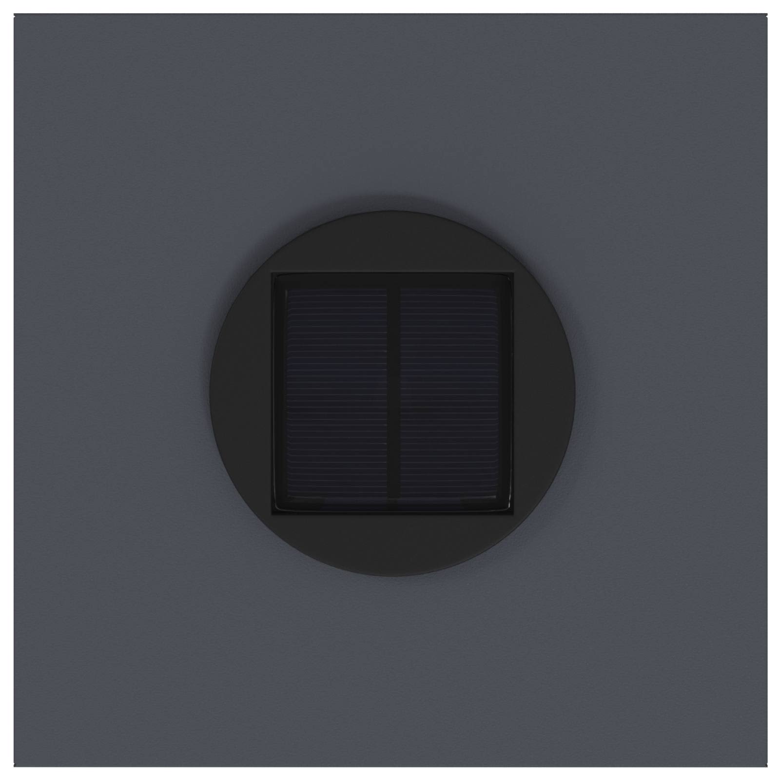 Zonne LED Padverlichting 2 pcs Antraciet Koudgewalst staal is nu te koop bij PeponiXL, paradijselijk wonen!