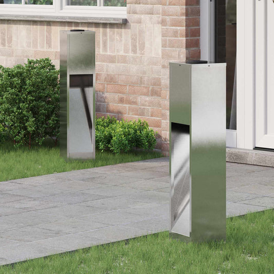 Zonne LED Padverlichting 2 pcs Roestvrij staal Roestvrij staal is nu te koop bij PeponiXL, paradijselijk wonen!