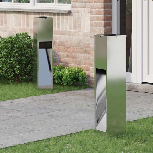 Zonne LED Padverlichting 2 pcs Gegalvaniseerd Gegalvaniseerd is nu te koop bij PeponiXL, paradijselijk wonen!