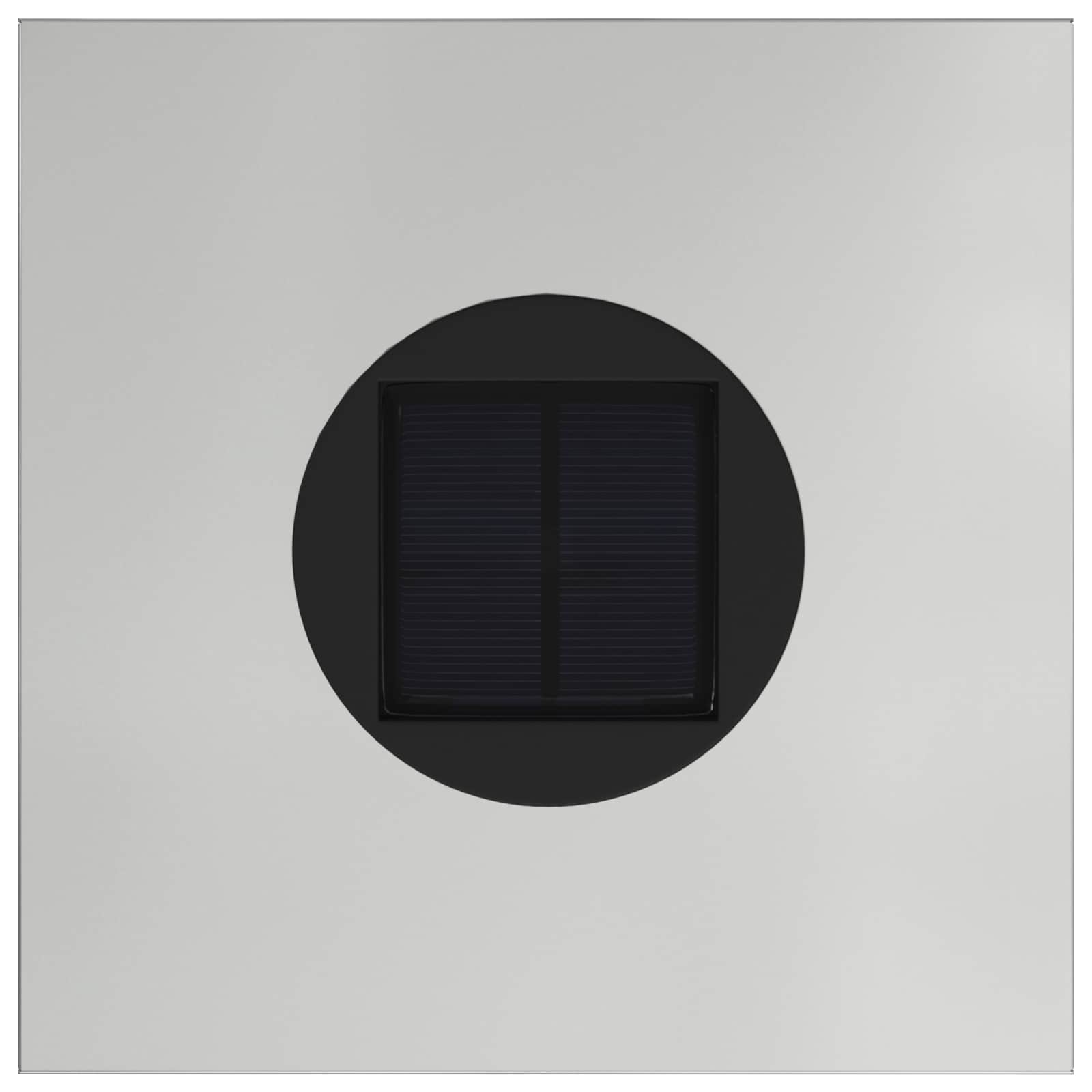 Zonne LED Padverlichting 2 pcs Zilver Gegalvaniseerd is nu te koop bij PeponiXL, paradijselijk wonen!