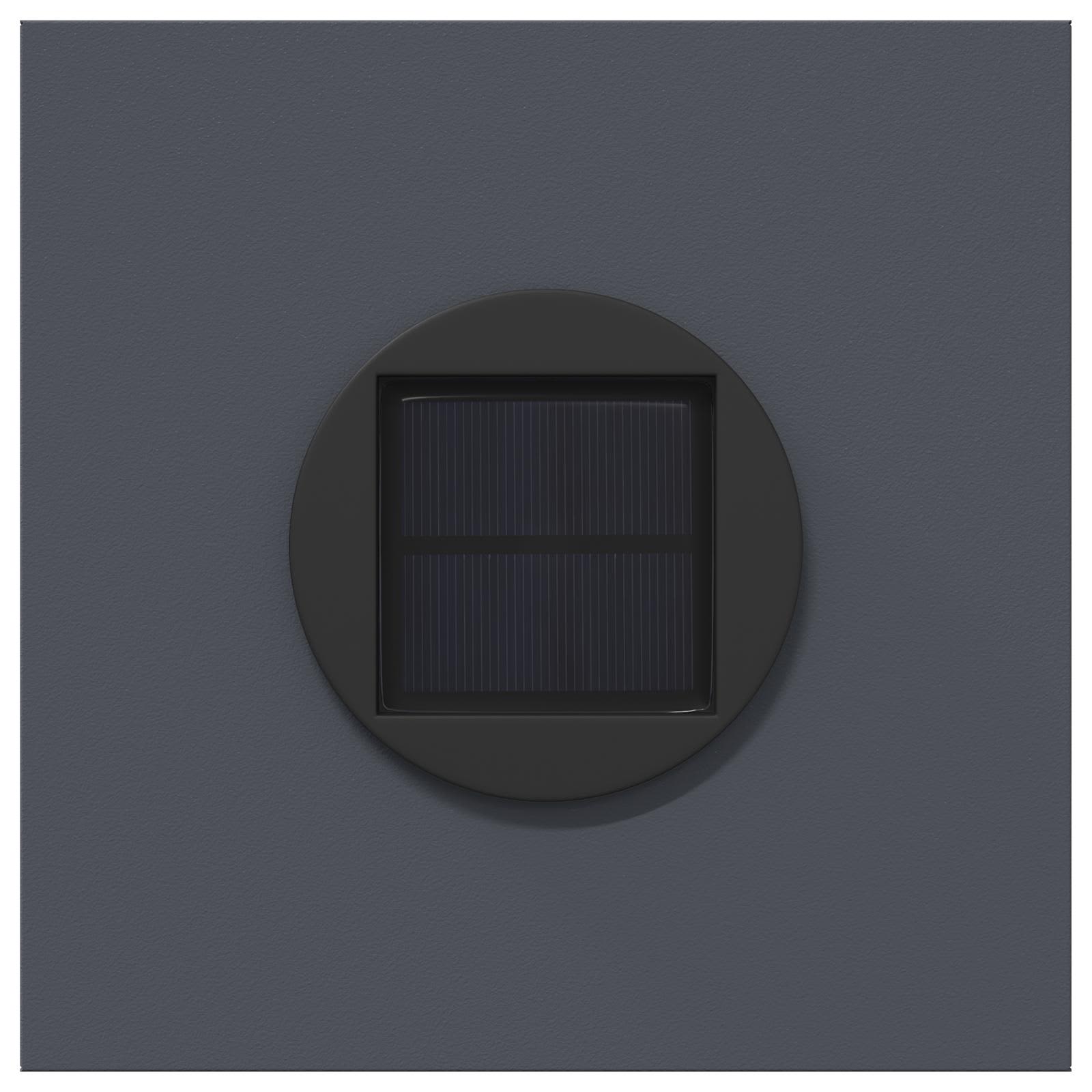 Solar LED Pad Licht Visgraat 2 pcs Antraciet Koudgewalst staal is nu te koop bij PeponiXL, paradijselijk wonen!