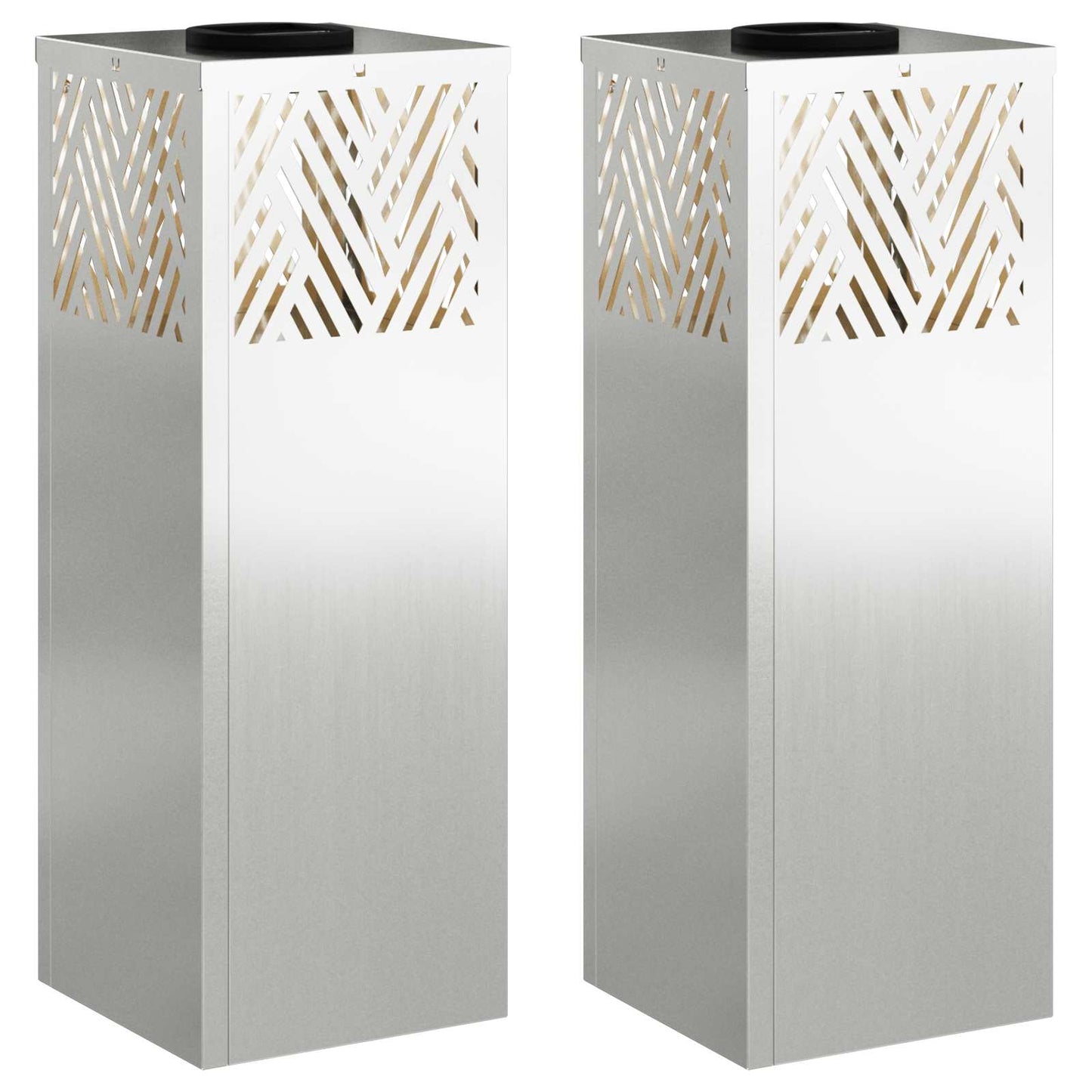 Solar LED Pad Licht 2 pcs Gegalvaniseerd Gegalvaniseerd is nu te koop bij PeponiXL, paradijselijk wonen!