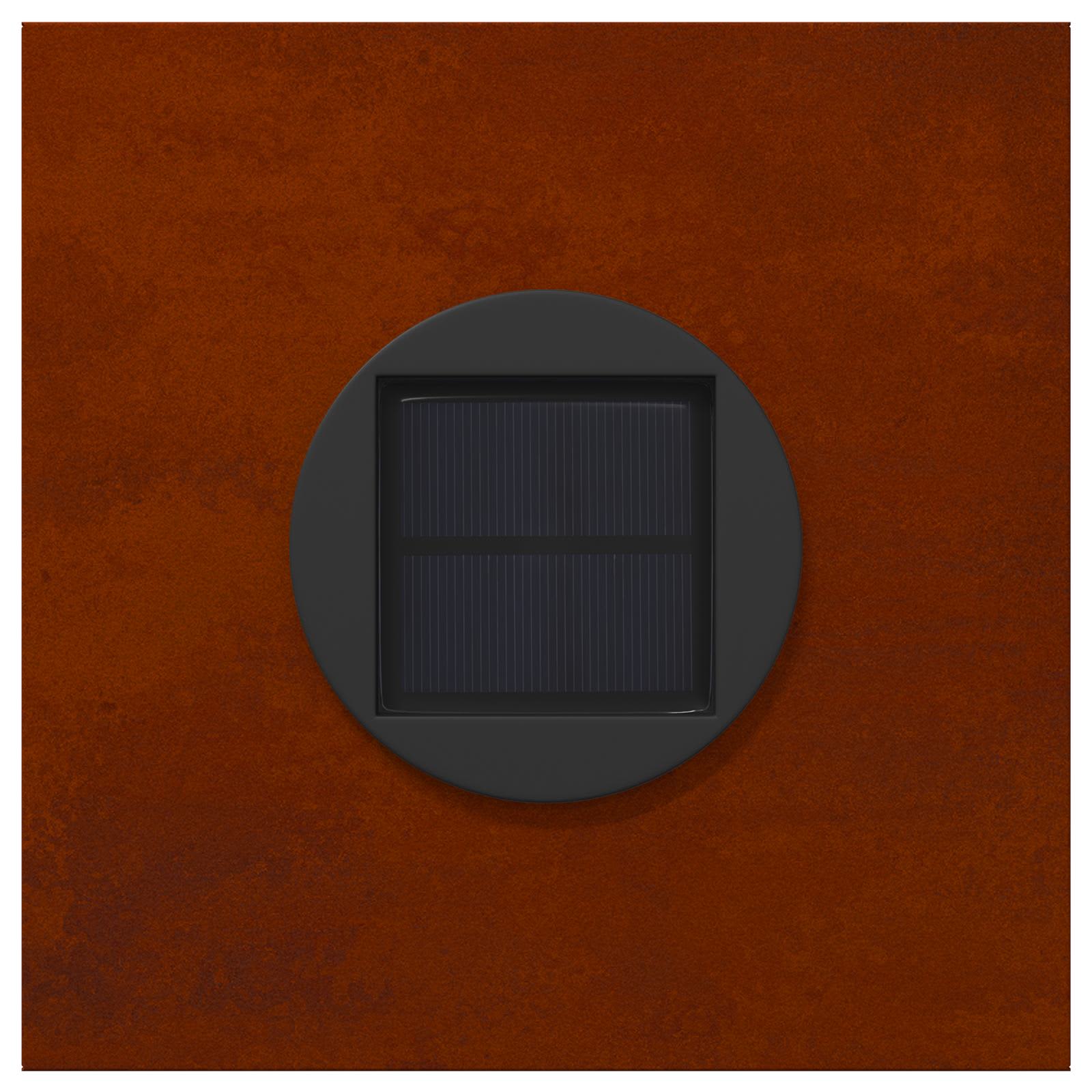 Solar LED Pad Licht 2 pcs Brons Cortenstaal is nu te koop bij PeponiXL, paradijselijk wonen!