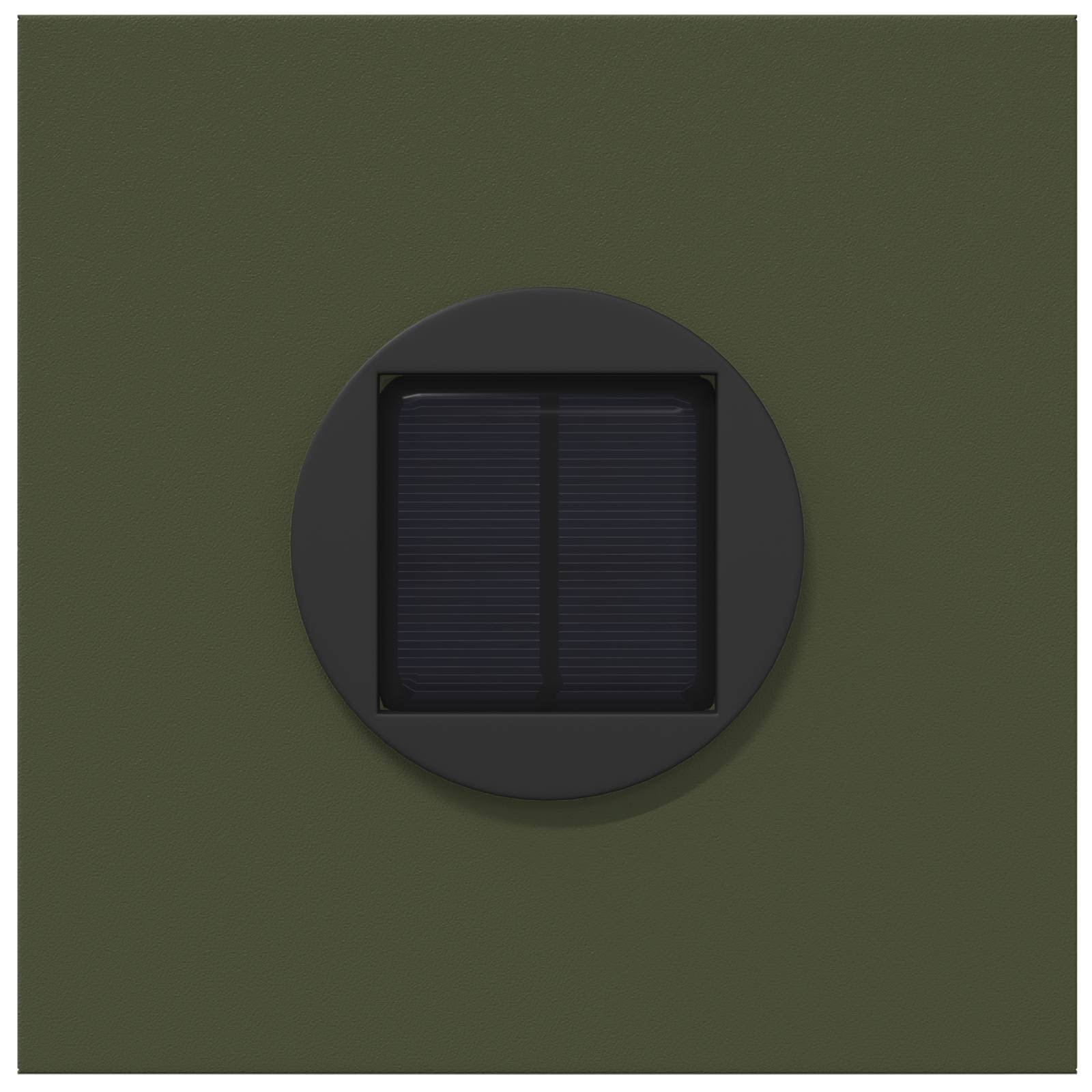 Solar LED Pad Licht 2 pcs Olijf Groen Koudgewalst staal is nu te koop bij PeponiXL, paradijselijk wonen!