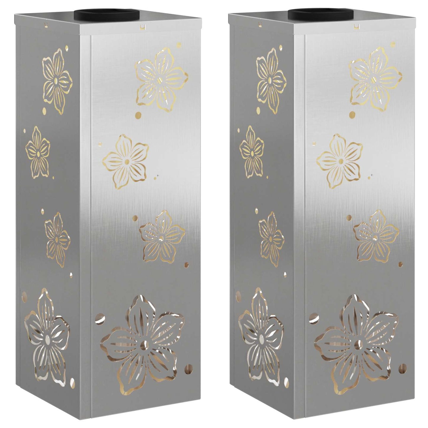 Solar LED Pad Licht 2 pcs Roestvrij staal Roestvrij staal is nu te koop bij PeponiXL, paradijselijk wonen!