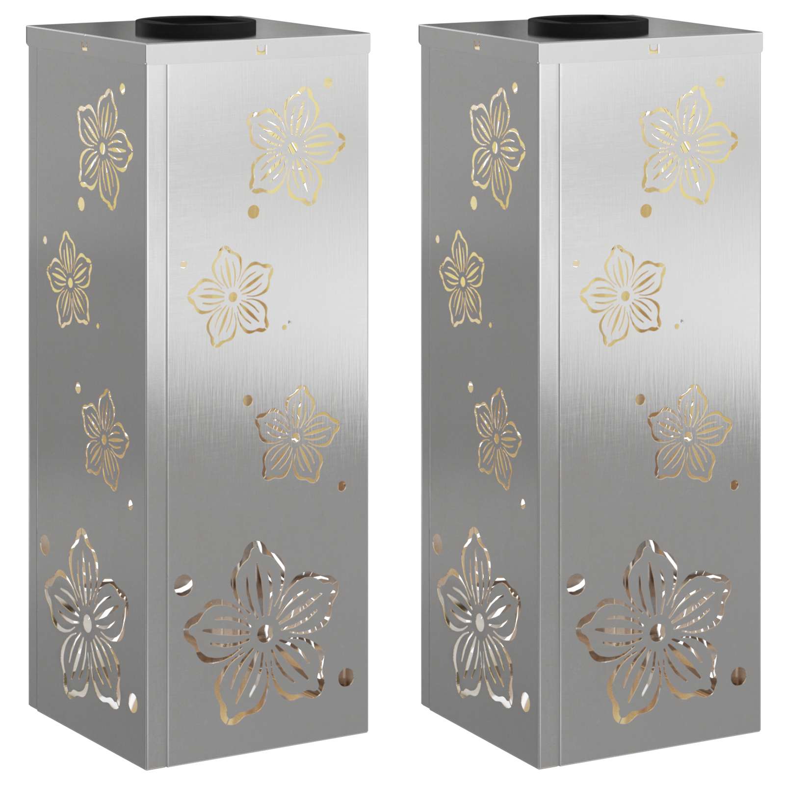 Solar LED Pad Licht 2 pcs Roestvrij staal Roestvrij staal is nu te koop bij PeponiXL, paradijselijk wonen!